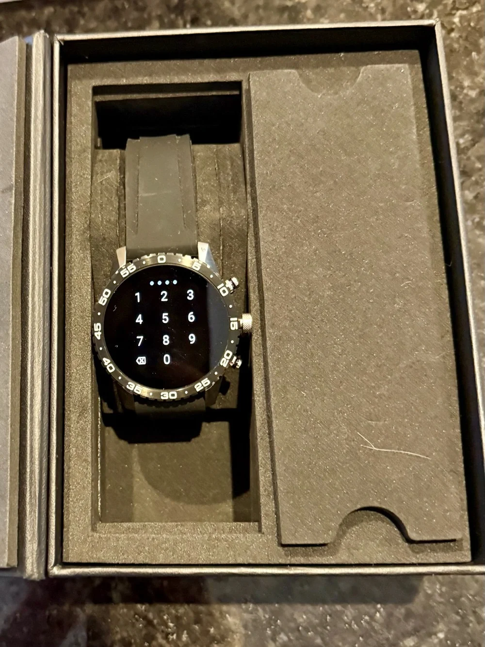 Citizen Black Smartwatch with Silicone Band